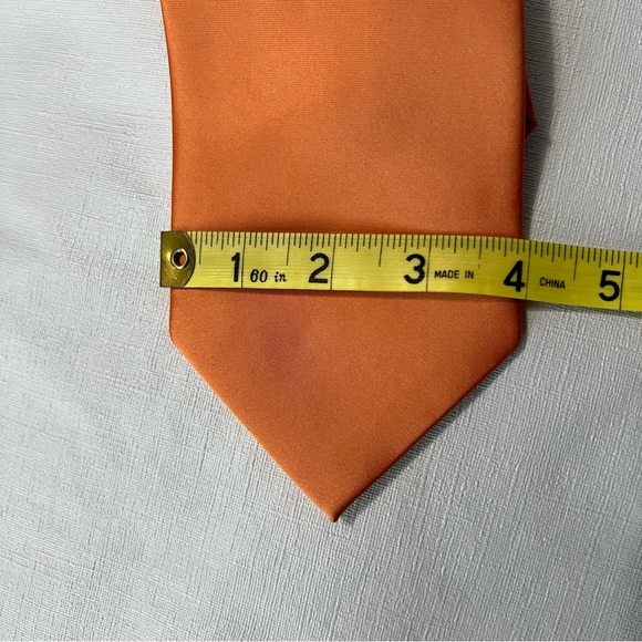 Stacy Adams Men’s Necktie Orange - Picture 3 of 6
